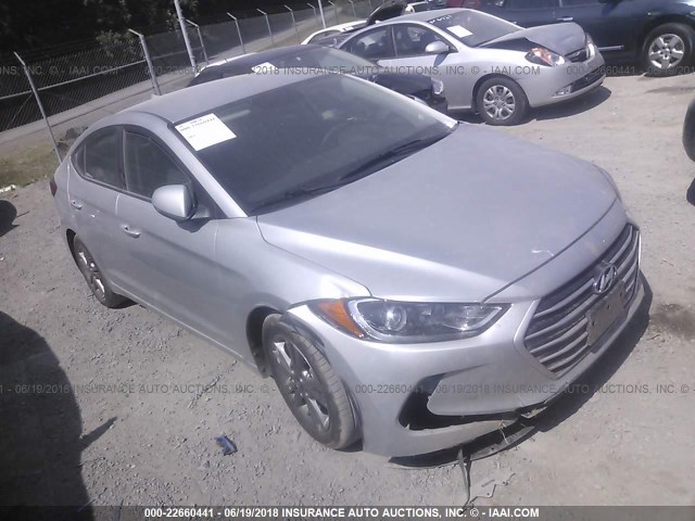 5NPD84LF5JH336491 - 2018 HYUNDAI ELANTRA SEL/VALUE/LIMITED SILVER photo 1