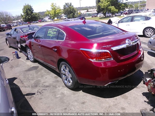 1G4GE5GV0AF181836 - 2010 BUICK LACROSSE CXS RED photo 3