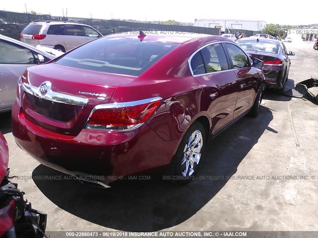 1G4GE5GV0AF181836 - 2010 BUICK LACROSSE CXS RED photo 4