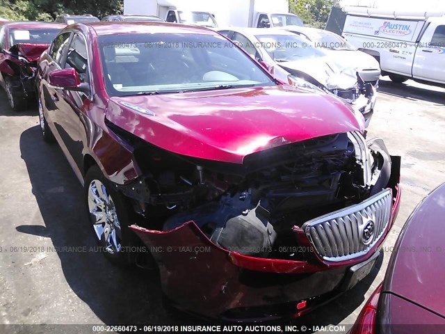 1G4GE5GV0AF181836 - 2010 BUICK LACROSSE CXS RED photo 6
