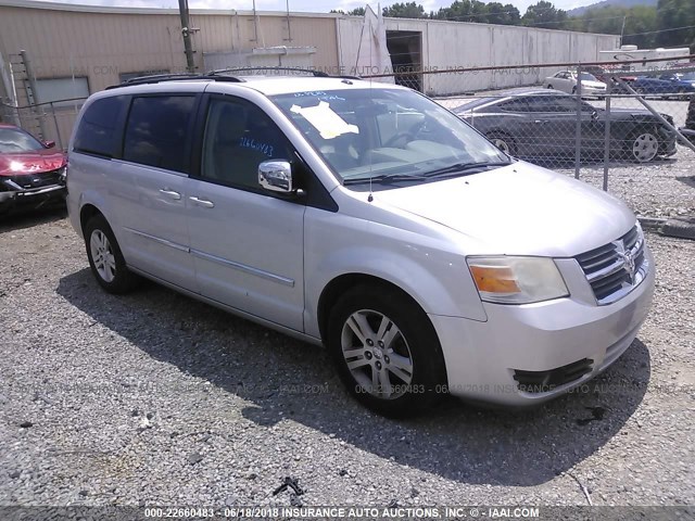 2D8HN54X88R127090 - 2008 DODGE GRAND CARAVAN SXT SILVER photo 1