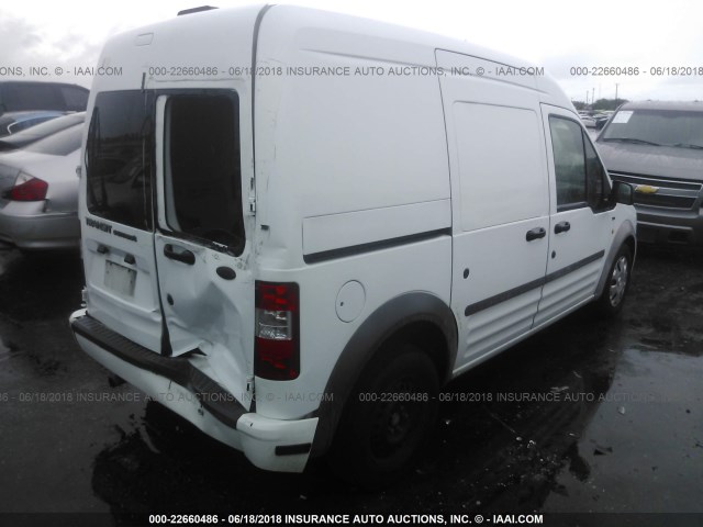 NM0LS7DN7AT018420 - 2010 FORD TRANSIT CONNECT XLT WHITE photo 4