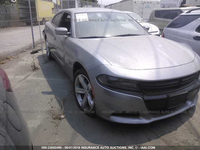 2C3CDXCTXJH243008 - 2018 DODGE CHARGER R/T SILVER photo 1