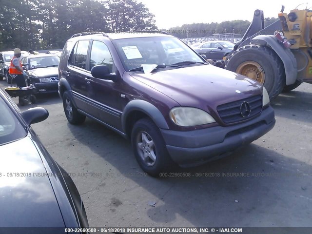 4JGAB54EXXA060305 - 1999 MERCEDES-BENZ ML 320 BURGUNDY photo 1