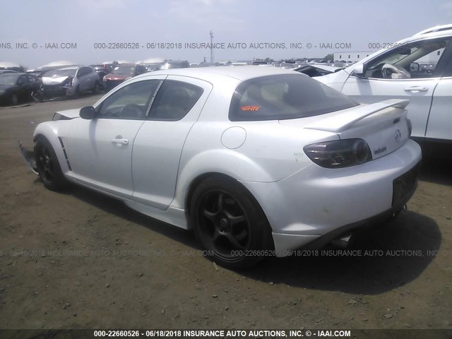 JM1FE173650142071 - 2005 MAZDA RX8 WHITE photo 3