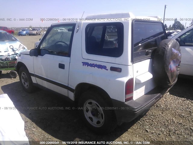 2CNBJ18U8N6922478 - 1992 GEO TRACKER WHITE photo 3