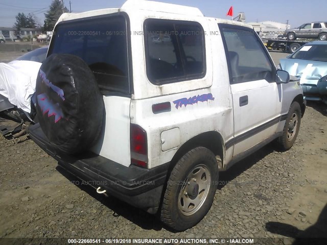 2CNBJ18U8N6922478 - 1992 GEO TRACKER WHITE photo 4