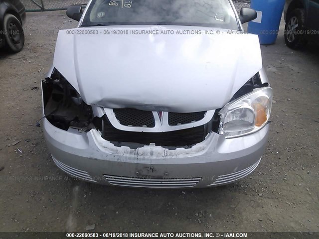 1G2AJ15F567838145 - 2006 PONTIAC PURSUIT SILVER photo 6