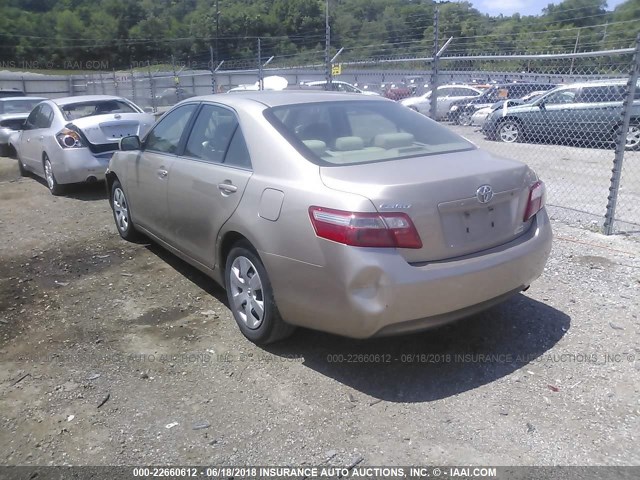 4T1BE46K38U752205 - 2008 TOYOTA CAMRY CE/LE/XLE/SE TAN photo 3