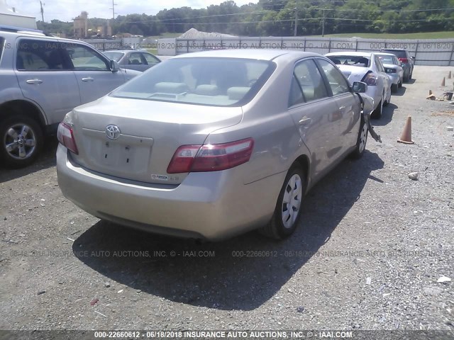 4T1BE46K38U752205 - 2008 TOYOTA CAMRY CE/LE/XLE/SE TAN photo 4