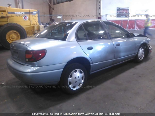 1G8ZH52872Z117387 - 2002 SATURN SL1 Light Blue photo 4