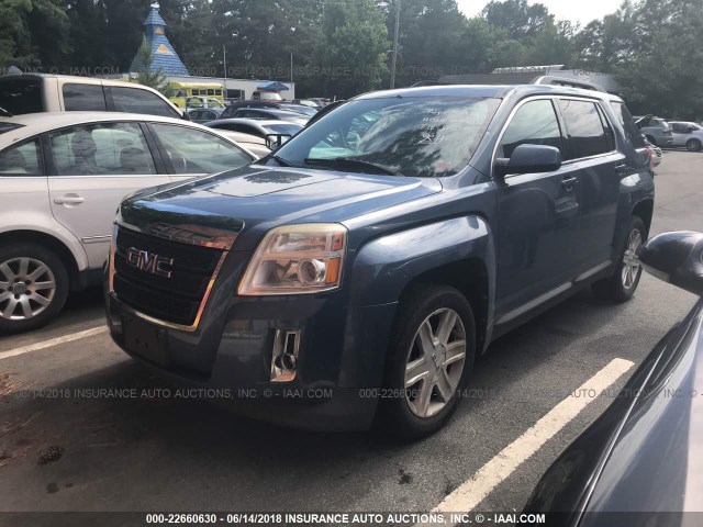 2CTFLTE54B6320931 - 2011 GMC TERRAIN SLE BLUE photo 2