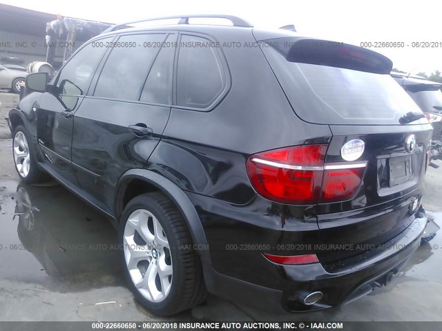 5UXZW0C56BL662856 - 2011 BMW X5 XDRIVE35D BLACK photo 3