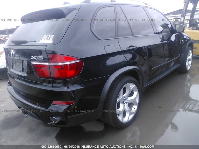 5UXZW0C56BL662856 - 2011 BMW X5 XDRIVE35D BLACK photo 4