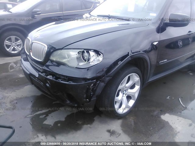5UXZW0C56BL662856 - 2011 BMW X5 XDRIVE35D BLACK photo 6