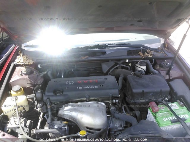 4T1BE30K43U219873 - 2003 TOYOTA CAMRY LE/XLE/SE Qırmızı foto 10