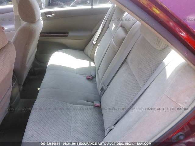 4T1BE30K43U219873 - 2003 TOYOTA CAMRY LE/XLE/SE Qırmızı foto 8