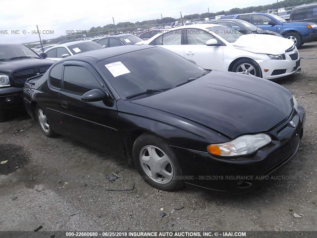 2G1WX15K119264818 - 2001 CHEVROLET MONTE CARLO SS შავი ფოტო 1
