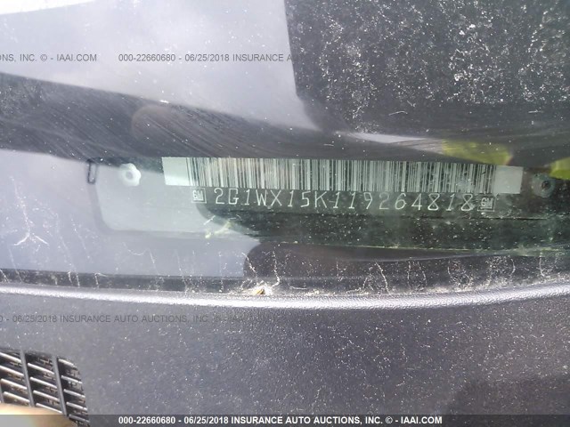 2G1WX15K119264818 - 2001 CHEVROLET MONTE CARLO SS შავი ფოტო 9