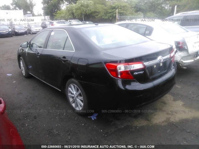 4T4BF1FK9ER404874 - 2014 TOYOTA CAMRY L/SE/LE/XLE BLACK photo 3