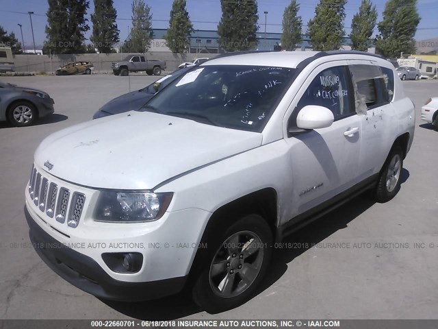 1C4NJCEB7GD620698 - 2016 JEEP COMPASS LATITUDE 白色 照片 2