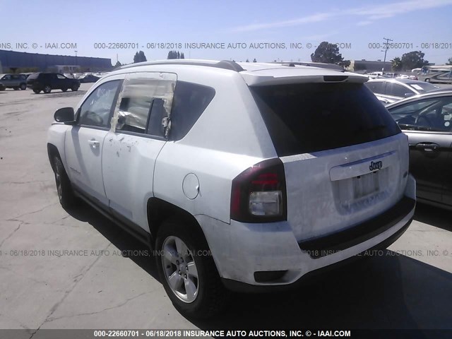 1C4NJCEB7GD620698 - 2016 JEEP COMPASS LATITUDE 白色 照片 3
