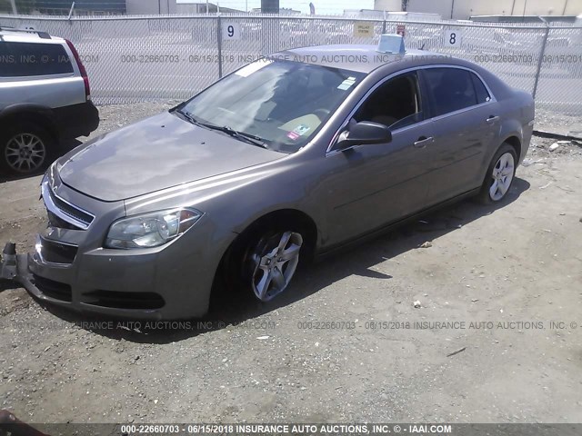 1G1ZA5EU3BF150710 - 2011 CHEVROLET MALIBU LS BROWN photo 2
