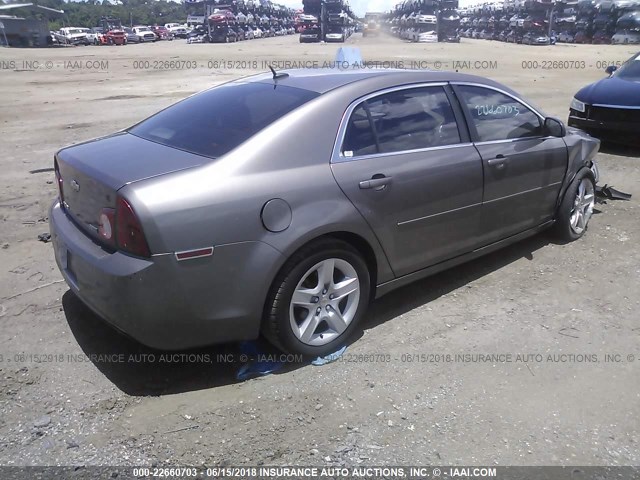 1G1ZA5EU3BF150710 - 2011 CHEVROLET MALIBU LS BROWN photo 4