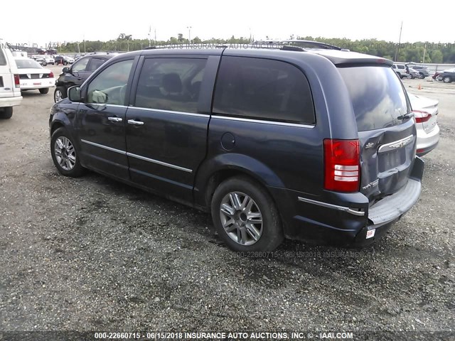 2A8HR64X08R619226 - 2008 CHRYSLER TOWN & COUNTRY LIMITED Dark Blue photo 3