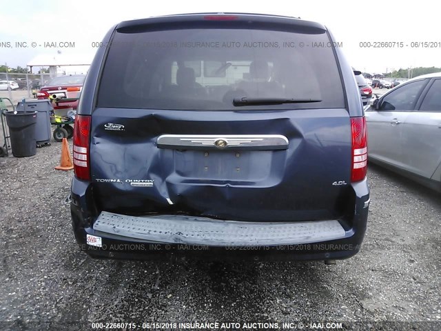 2A8HR64X08R619226 - 2008 CHRYSLER TOWN & COUNTRY LIMITED Dark Blue photo 6