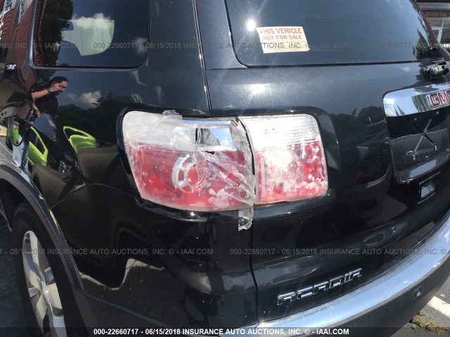 1GKLRMED3AJ179298 - 2010 GMC ACADIA SLT-1 Czarny zdjęcie 6