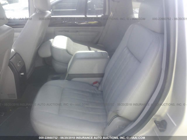 5LMEU88H94ZJ39640 - 2004 LINCOLN AVIATOR SILVER photo 8