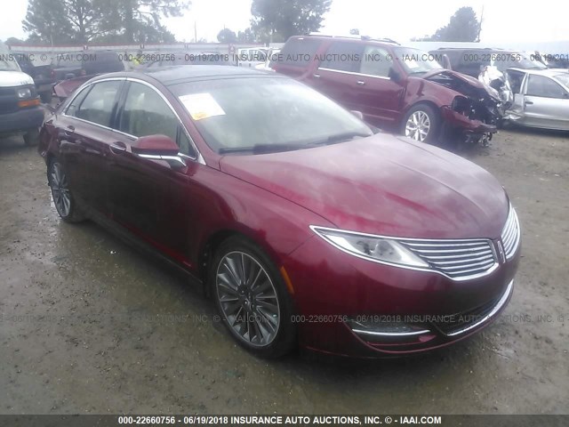 3LN6L2G94DR806474 - 2013 LINCOLN MKZ RED photo 1