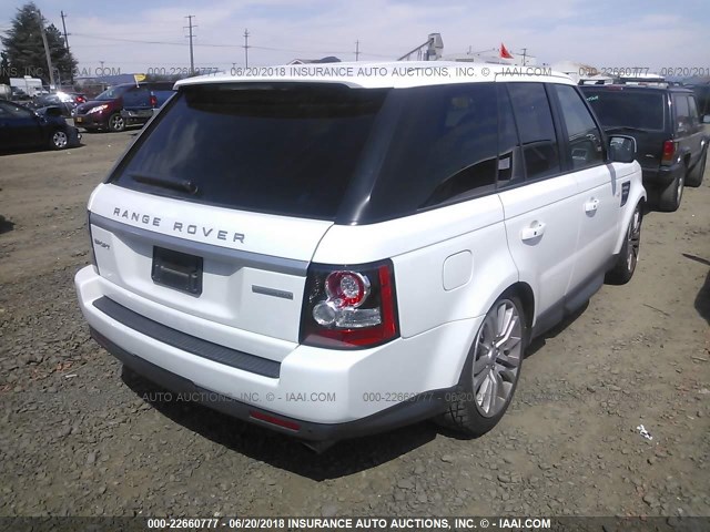 SALSH2E41DA780155 - 2013 LAND ROVER RANGE ROVER SPORT SC WHITE photo 4