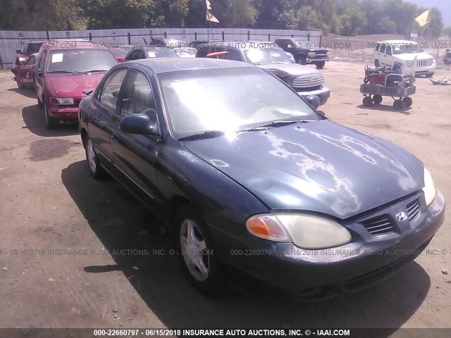 KMHJF35F4XU769214 - 1999 HYUNDAI ELANTRA GLS GREEN photo 1