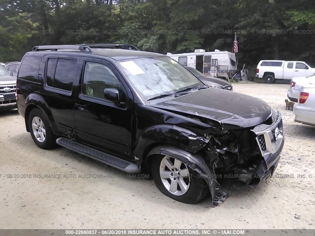 5N1AR1NN0CC614646 - 2012 NISSAN PATHFINDER S/LE/SE BLACK photo 1