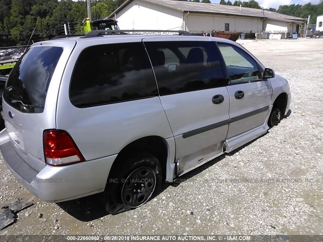 2FMZA51237BA28249 - 2007 FORD FREESTAR SE SILVER photo 4