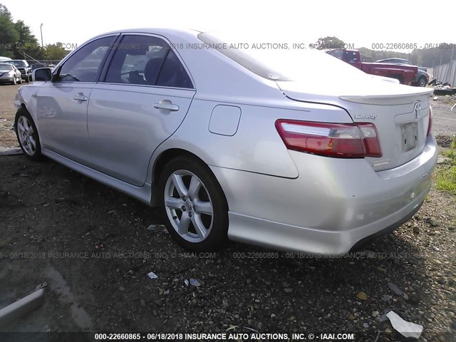 4T1BE46K49U872497 - 2009 TOYOTA CAMRY SE/LE/XLE ნაცრისფერი ფოტო 3