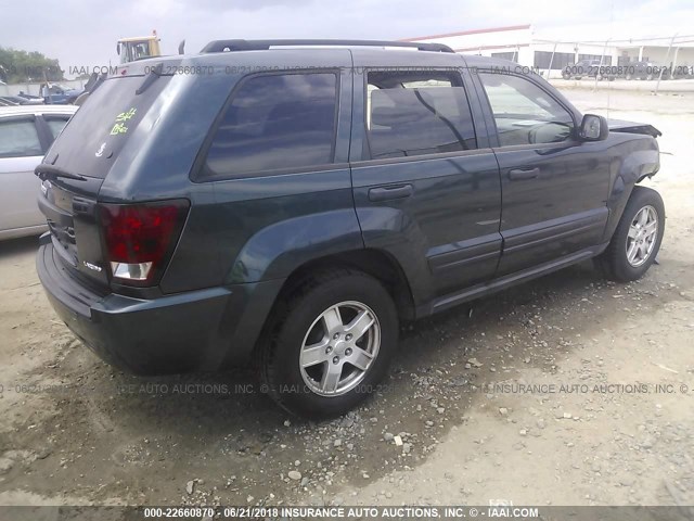 1J4HS48N75C732520 - 2005 JEEP GRAND CHEROKEE LAREDO/COLUMBIA/FREEDOM 绿色 照片 4