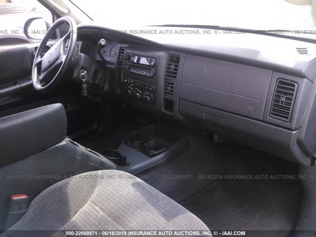 1B4HS48ZX2F211145 - 2002 DODGE DURANGO SLT BLUE photo 5