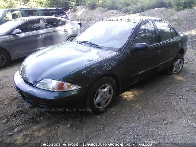 1G1JC524527254928 - 2002 CHEVROLET CAVALIER CNG GREEN photo 2