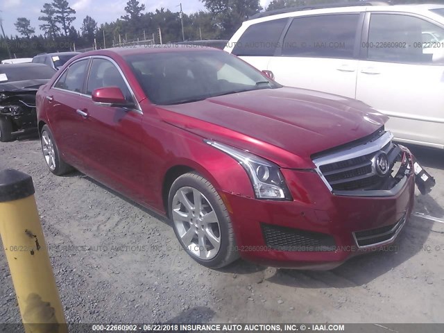 1G6AB5RA2D0112847 - 2013 CADILLAC ATS LUXURY RED photo 1