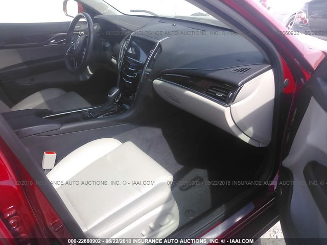 1G6AB5RA2D0112847 - 2013 CADILLAC ATS LUXURY RED photo 5