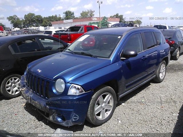 1J4NF4FB7AD517787 - 2010 JEEP COMPASS SPORT BLUE photo 2