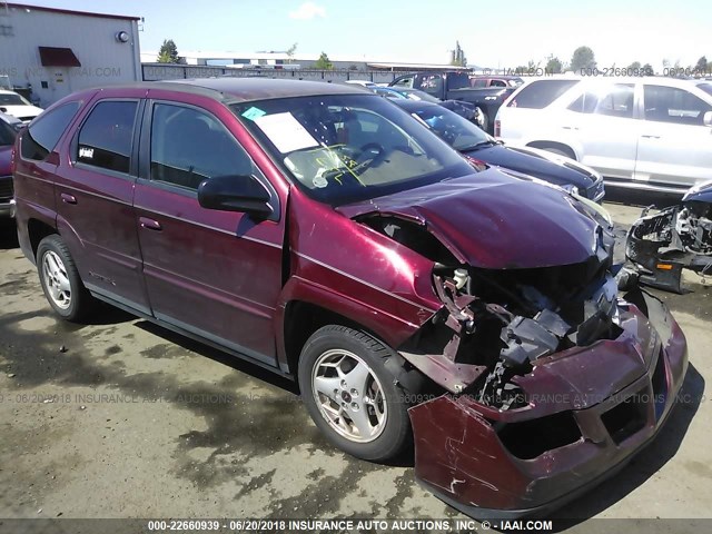 3G7DB03E14S567141 - 2004 PONTIAC AZTEK RED photo 1