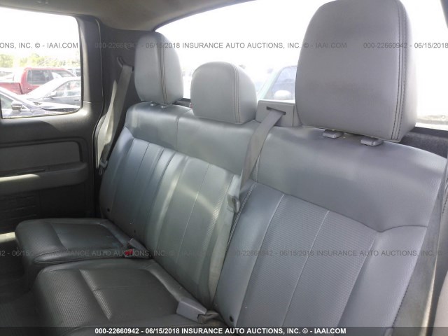 1FTEX1CM3BFB25094 - 2011 FORD F150 SUPER CAB WHITE photo 8