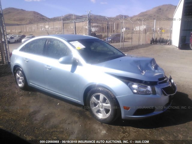 1G1PF5S98B7214243 - 2011 CHEVROLET CRUZE LT BLUE photo 1