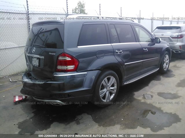 4JGBF7BE2AA610417 - 2010 MERCEDES-BENZ GL 450 4MATIC GRAY photo 4