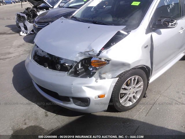 JTKKT624565004746 - 2006 TOYOTA SCION XA ვერცხლისფერი ფოტო 6