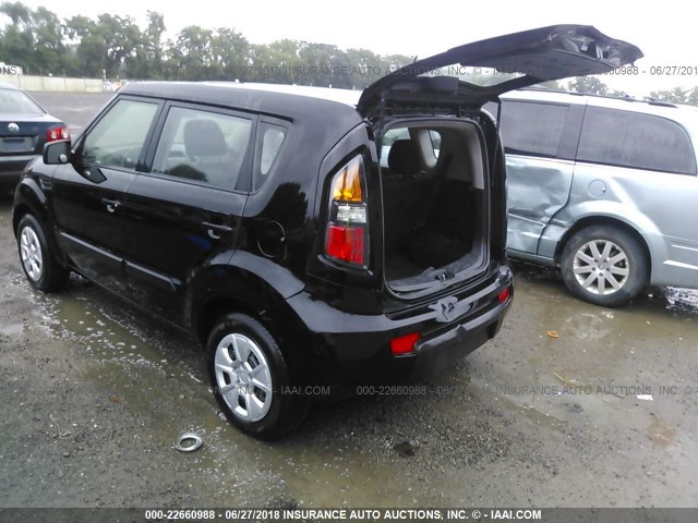 KNDJT2A10B7347076 - 2011 KIA SOUL Qara foto 3